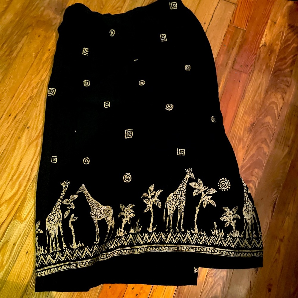 Vintage Animal Print Skirt